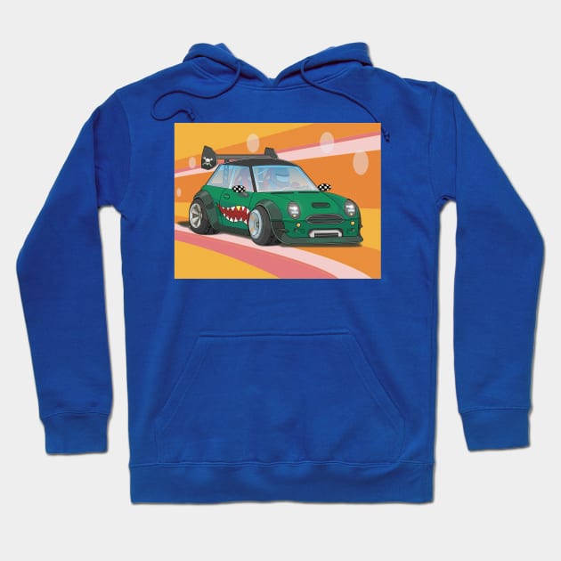 Mad Mini Cooper Hoodie by V3g3bot